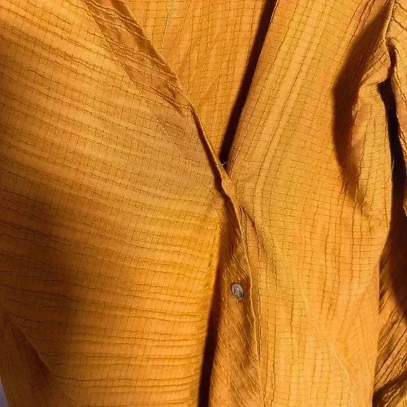 NWOT TopShop Textured Wrap Top In Tobacco - Picture 6 of 10